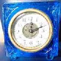 ガラスの置時計